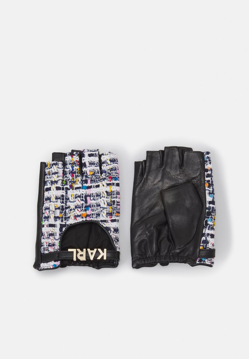 KARL LAGERFELD FINGERLESS GLOVE Fingerless gloves black/white/black