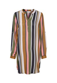 Non selezionato, green / pink stripe print