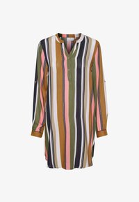 Non selezionato, green / pink stripe print