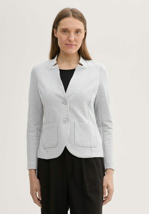 TOM TAILOR STRUCTURE - Blazer - new light grey melange