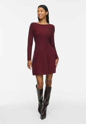 VILA, KNITTED DRESS VIVALUNI SHORT - Robe pull - port royale