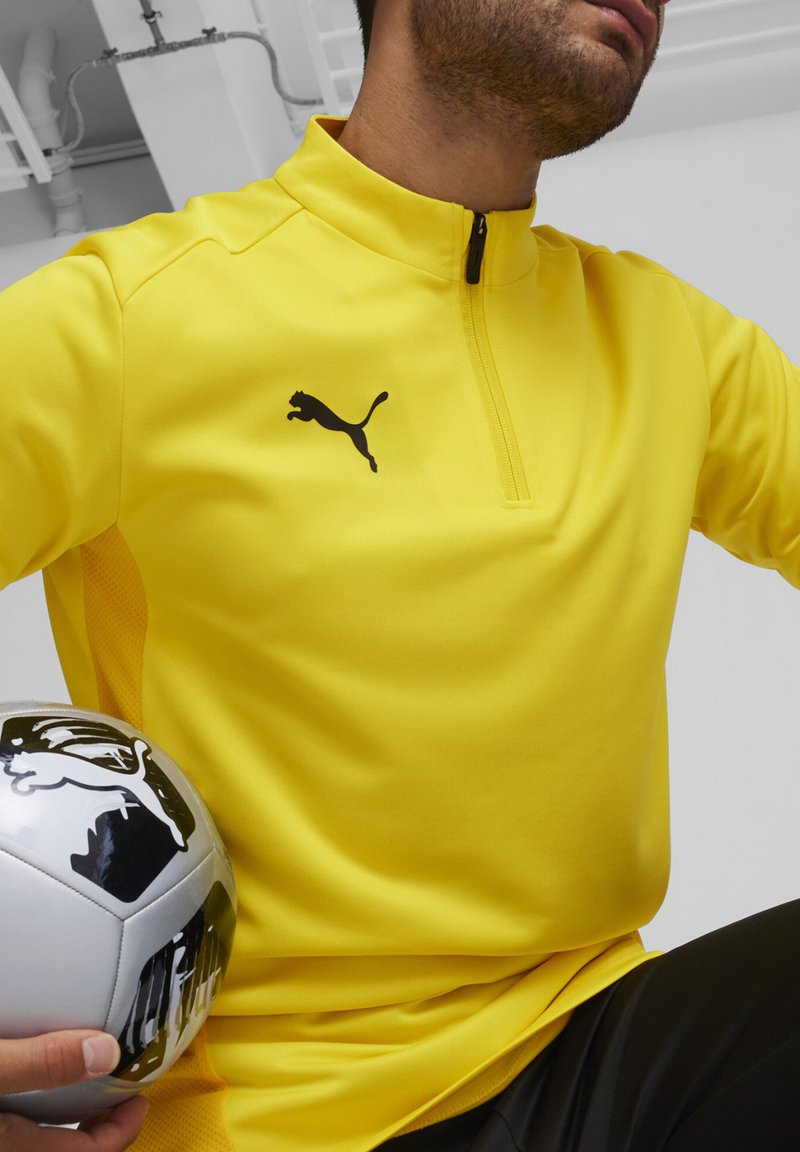 Puma FUSSBALL-TEAMS-GOAL TRAINING 1/4 ZIP - Top s dlouhým rukávem - gelbschwarzgelb