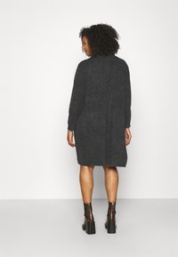 Vero Moda Curve VMCDOFFY LS LONG OPEN  NOOS - Cardigan - black