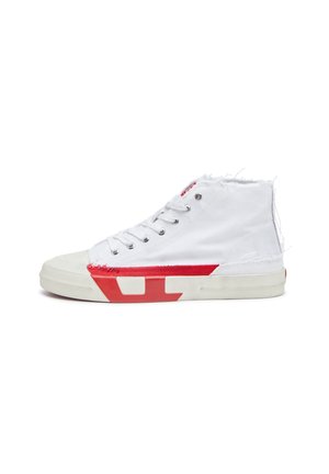 High-top trainers - white red