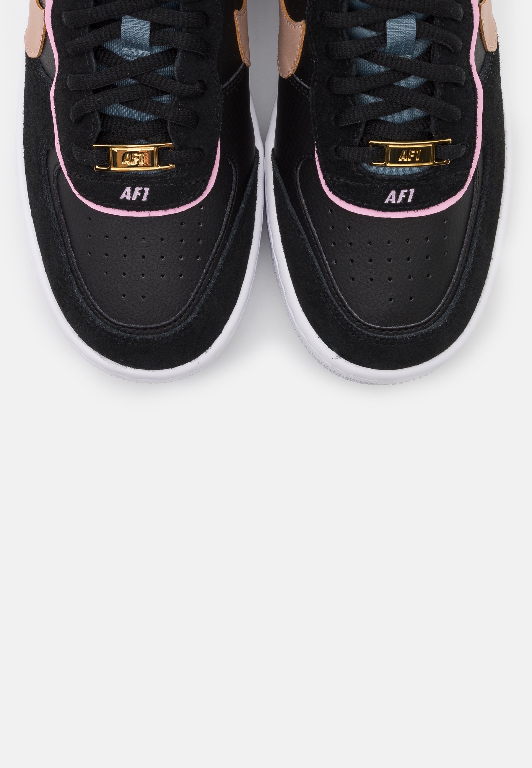 AIR FORCE 1 SHADOW - Baskets basses - black/metallic red bronze/light arctic pink/claystone red/ozone blue/white AIR FORCE 1 SHADOW - Baskets basses - black/metallic red bronze/light arctic pink/claystone red/ozone blue/white
