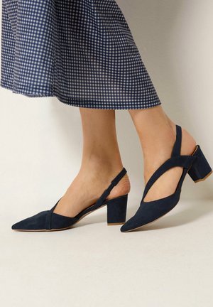 Long Tall Sally, WOMEN'S HEELS - Slingback ballerina´s - dark navy