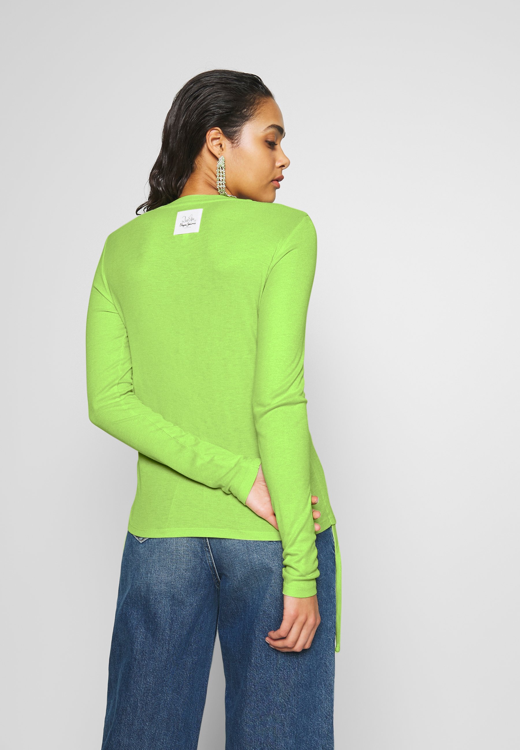 Pepe Jeans DUA LIPA X PEPE JEANS - Long sleeved top - lime/yellow - Zalando .de