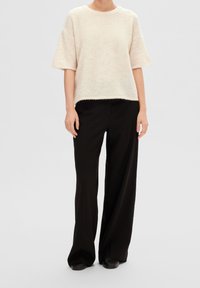Selected Femme Camiseta estampada - off-white