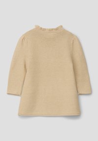 s.Oliver MIT RAFFUNG - Abito in maglia - beige
