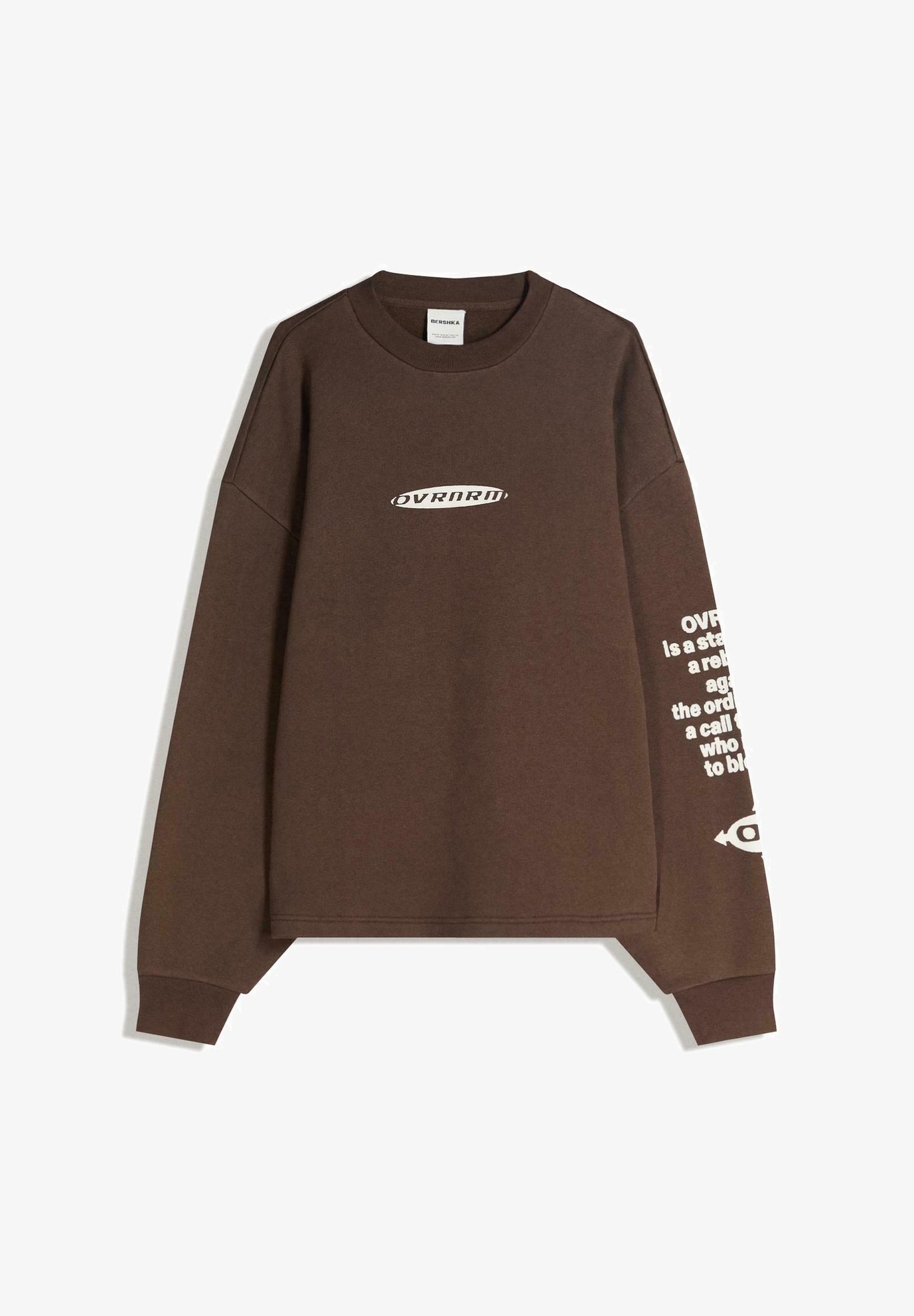 Bershka Sweatshirt brown
