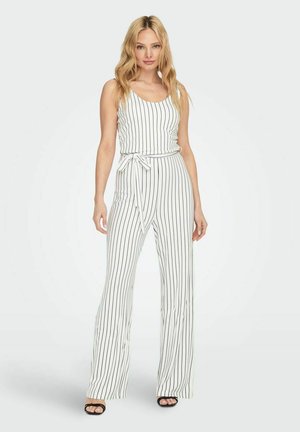 GESTREEPTE - Tuta jumpsuit - cloud dancer