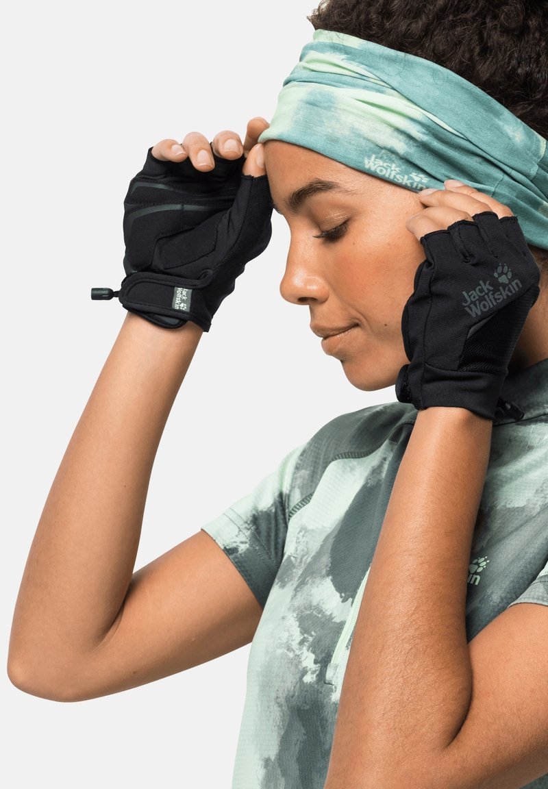 Jack Wolfskin Fingerless gloves black Zalando