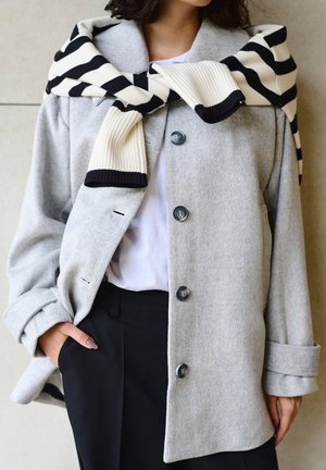 Kaffe, KAMAJA BUTTON - Manteau court - grey melange