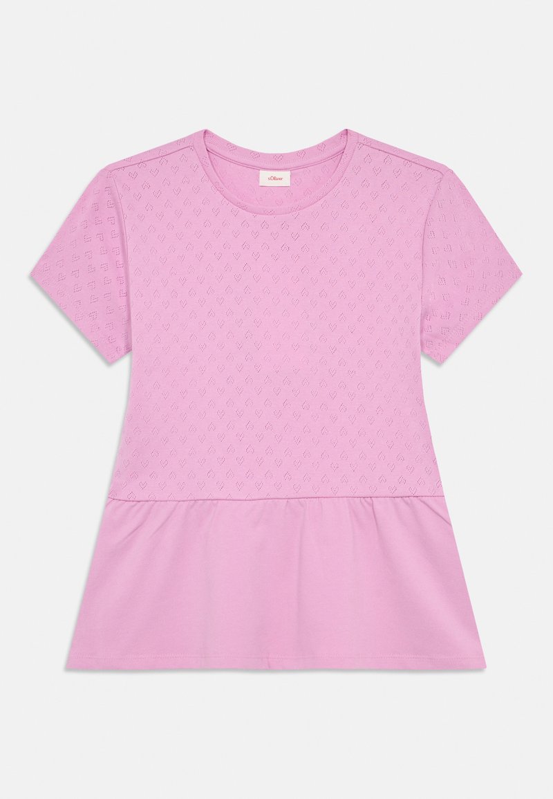 s.Oliver T-shirt basic donkerroze