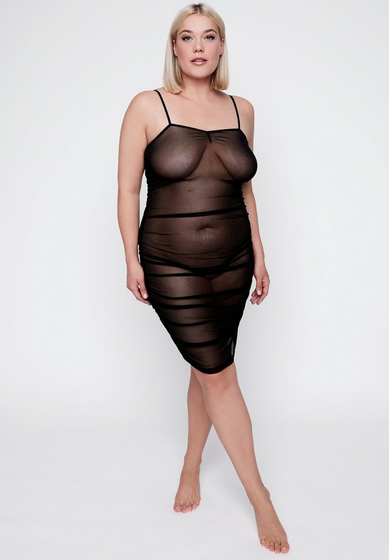 Ulla Popken Camicia da notte - black