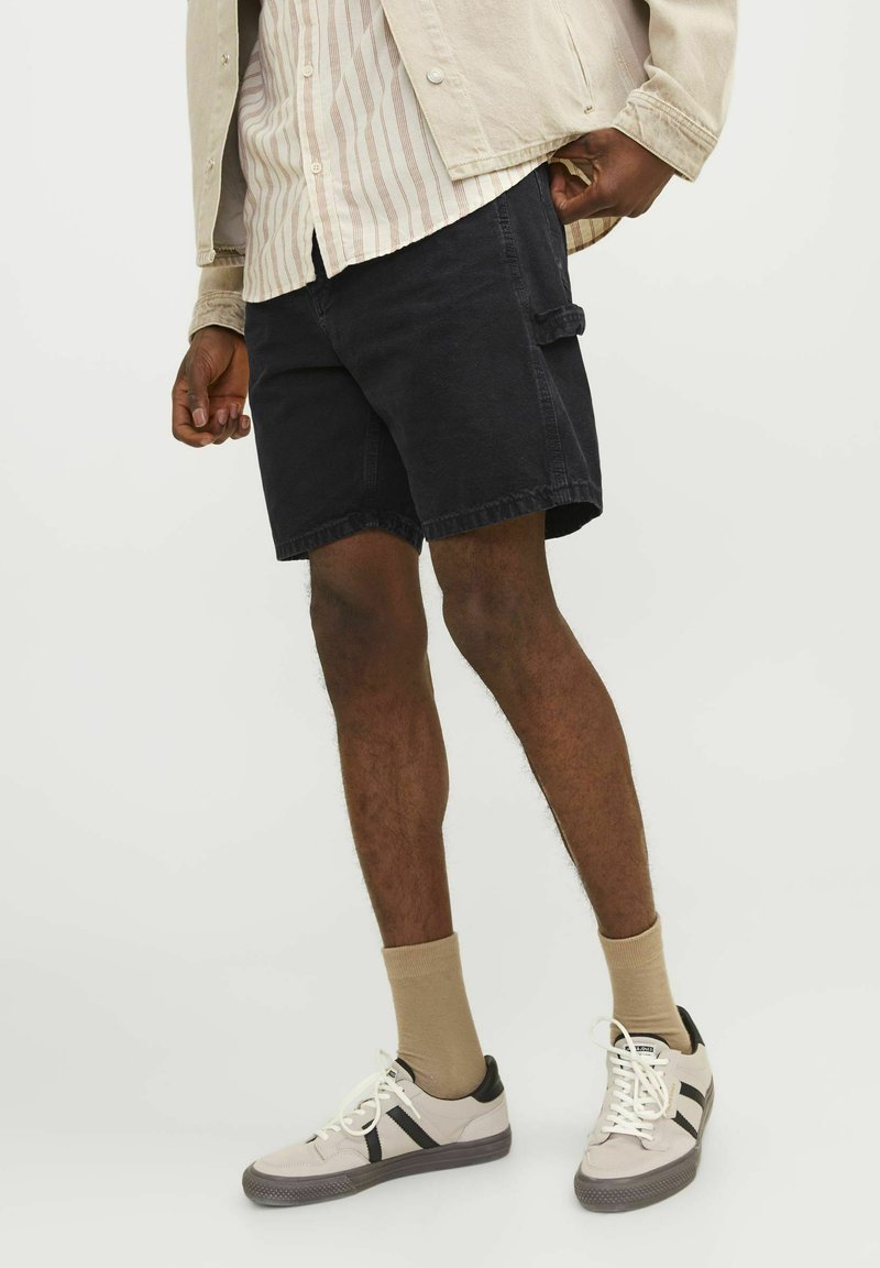 Jack & Jones LOOSE FIT  - Kratke hlače od trapera - black