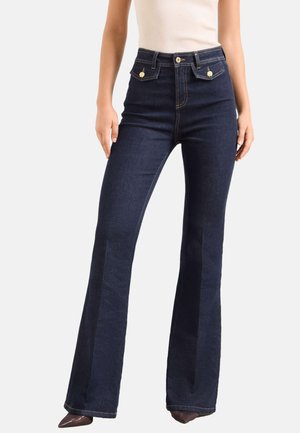 Lipsy PETITE FIT - GLAM FLARE - Bootcut jeans - dark blue wash