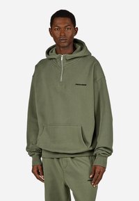 Pegador LOGO  - Φούτερ με κουκούλα - washed faded olive black