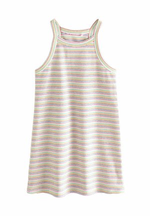 RACER REGULAR FIT - Stickad klänning - rainbow stripe