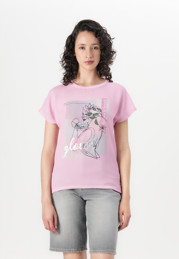 ONLFLORA ART FOIL BOX - Print T-shirt - roseate spoonbill