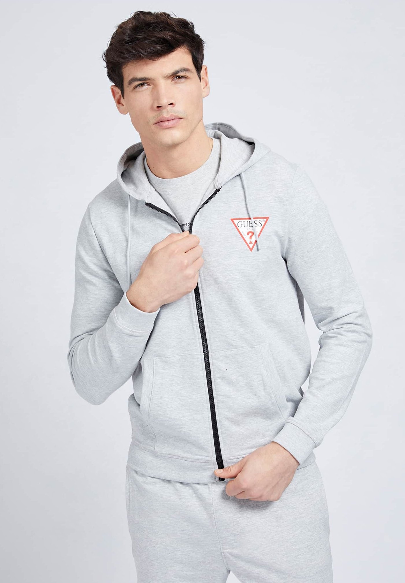 Guess Sudadera con cremallera - grau/gris - Zalando.es