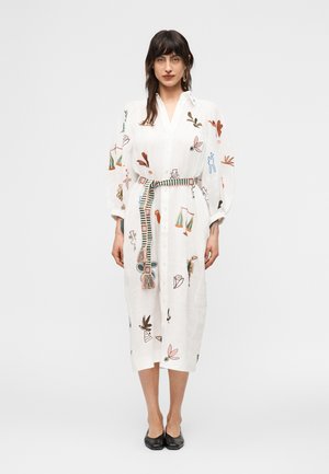 MINA EMBROIDERED - Φόρεμα πουκάμισο - cream