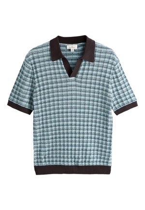 Next, Polo - brown blue