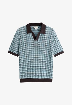 Next, Polo - brown blue