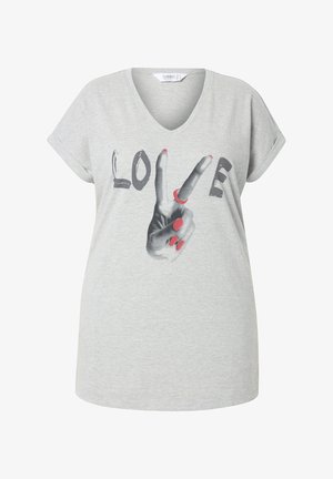 Angel of Style, T-Shirt print - pale mottled grey