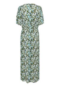 Kaffe KAISOLDE AMBER - Robe longue - blue green abstract flower