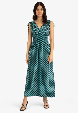 Robe de jour - türkis schwarz