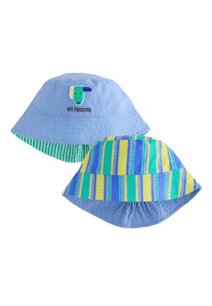 Next, BUCKET 2 PACK - Hatte - green stripe dog embroidery baby