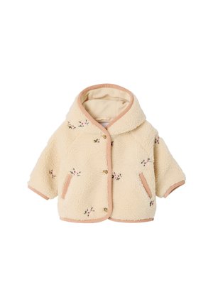 Vertbaudet, VERTBAUDET MANTEAU À CAPUCHE BÉBÉ FILLE - Fleece jacket - vanilla