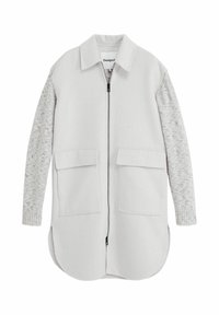 LIGHT COMBINED - Klasický kabát - white