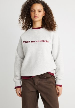 PRINTED - Felpa - light grey