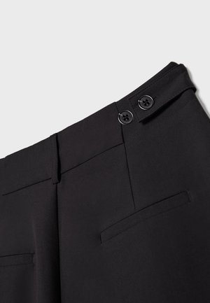 Stradivarius, WIDE-LEG SMART TROUSERS WITH BUTTONS 04536428 - Pantalon classique - black