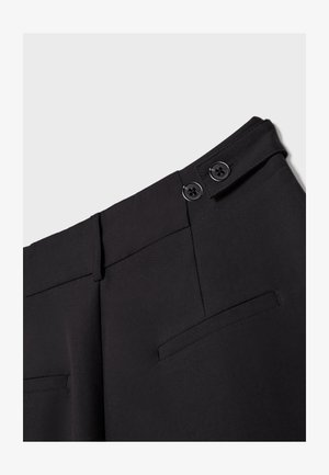 Stradivarius, WIDE-LEG SMART TROUSERS WITH BUTTONS 04536428 - Pantalon classique - black