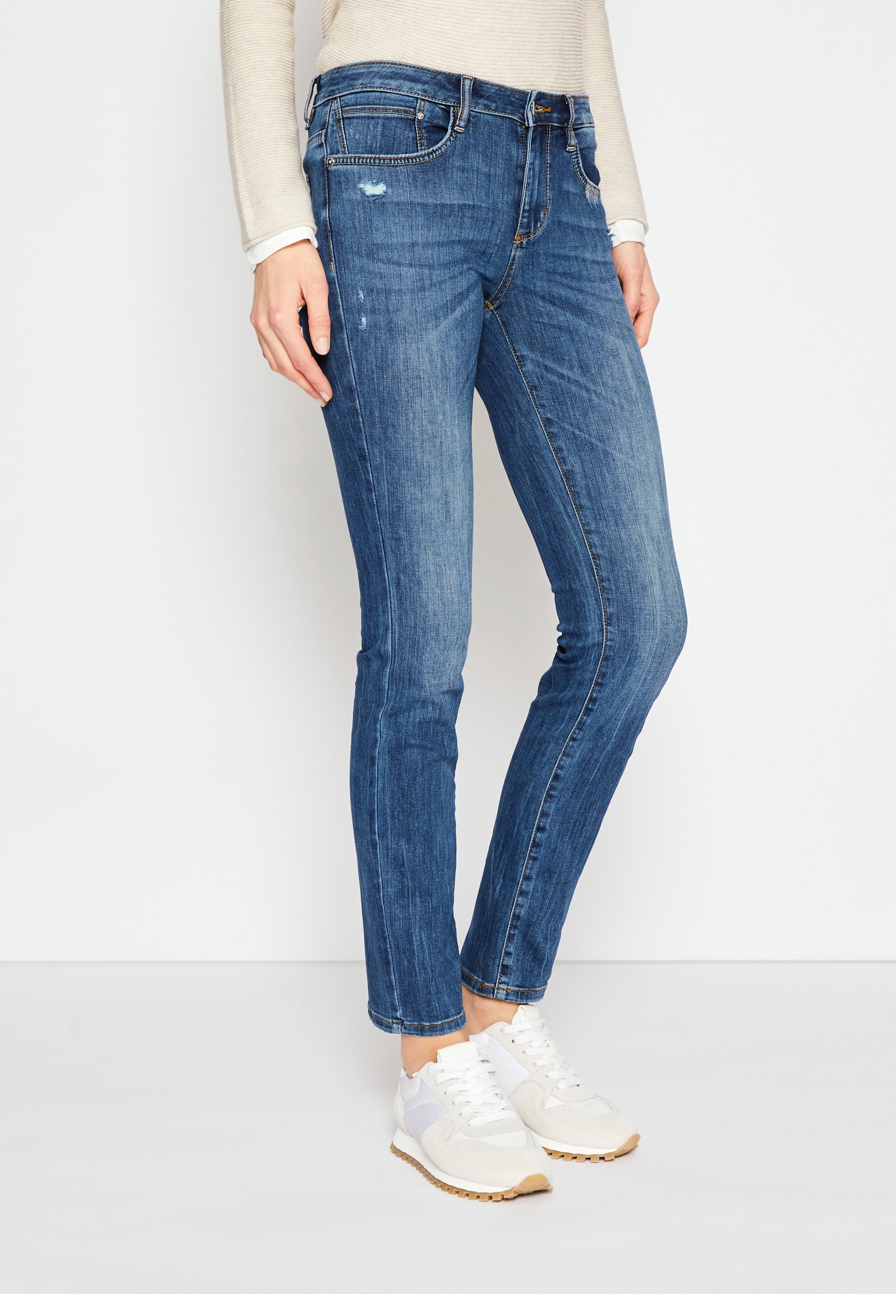 TOM TAILOR ALEXA - Prigludę džinsai - used mid stone blue denim/akmens  mėlynumo džinsų - Zalando.lt
