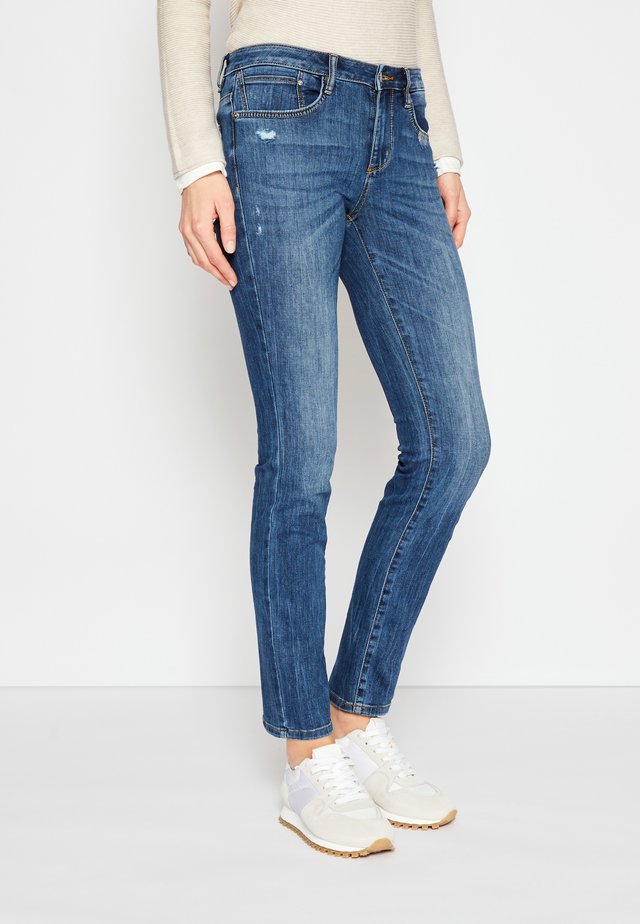 ALEXA - Jeans Slim Fit - used mid stone blue denim