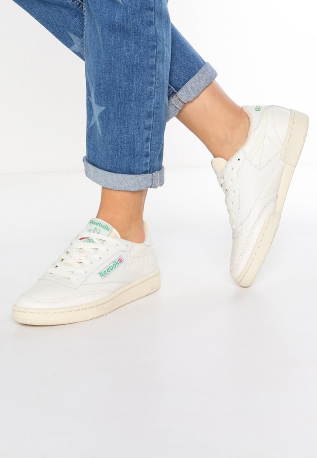 CLUB C 85 VINTAGE SOFT LEATHER SHOES - Sneaker low - chalk/green/white/red