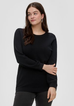 QS Strickpullover - schwarz