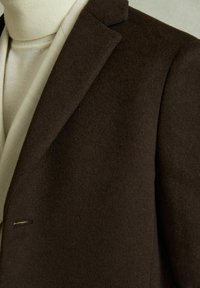 Reiss REGULAR FIT GABLE SINGLE BREASTED EPSOM - Classic coat - chocolate brown