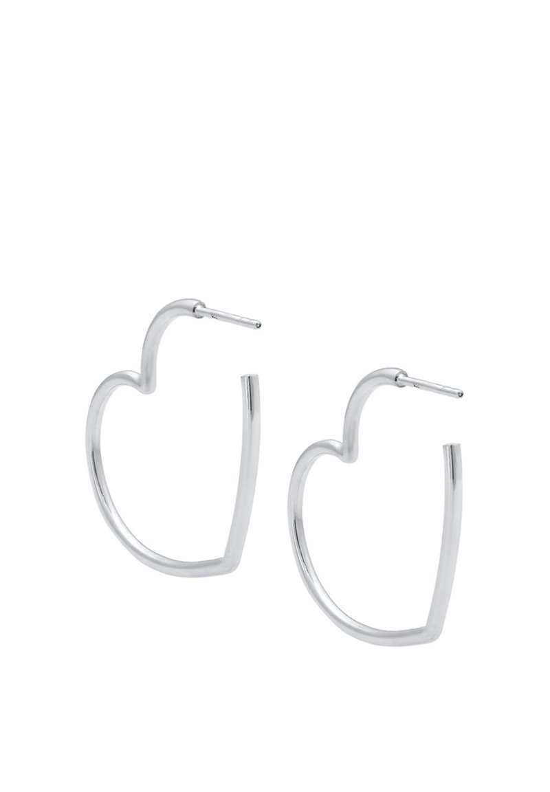 Elli DAINTY HEART BASIC - Orecchini - silberfarben/argentato