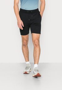 Pier One 3 PACK - Calções - black/grey/green