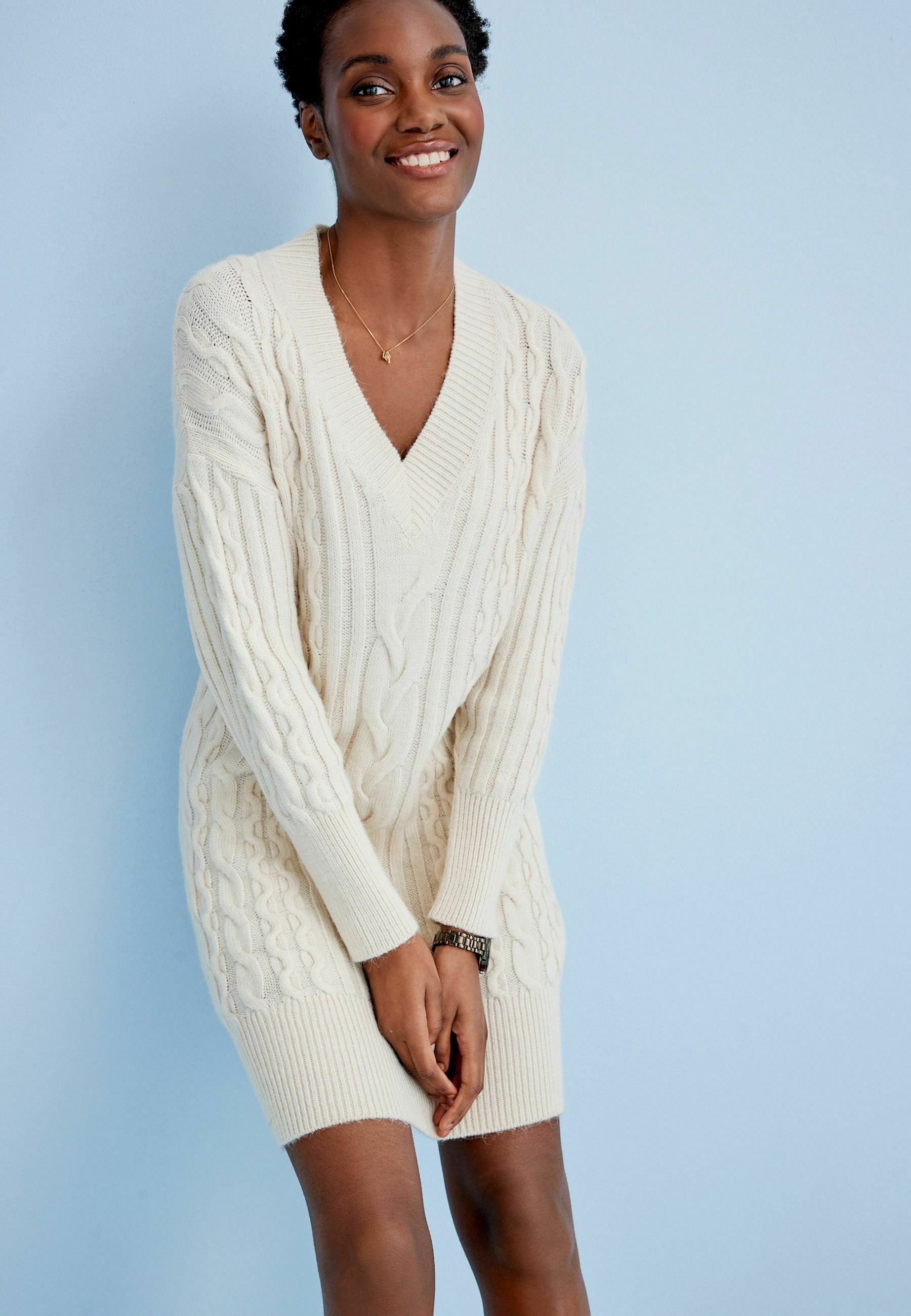 Next CABLE - Jumper dress - white 
