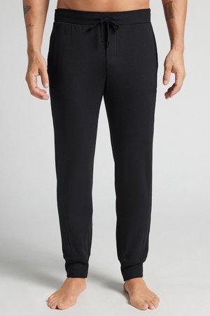 Nachtwäsche Hose - black
