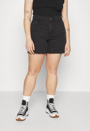 VMBRENDA MIX - Jeansshorts - black