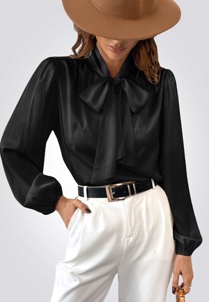Cupshe STYLISH CASUAL BOW  - Blouse - black