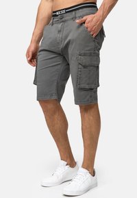 INDICODE JEANS CARGO COEUR - Short - pewter