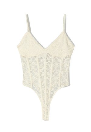 Bershka STRAPPY WITH BLONDE  - Top - beige